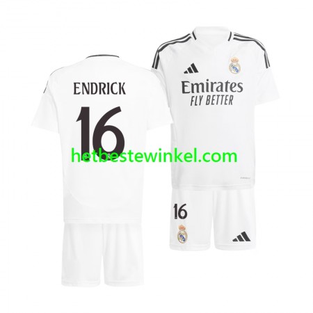 Real Madrid ENDRICK 16 Voetbalshirts Kind Thuis 2024-25